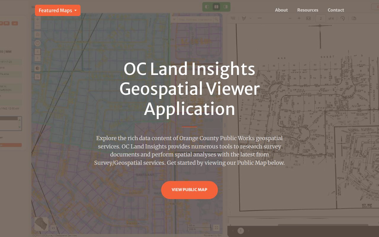 Costa Mesa people search OC Land Insights GIS viewer